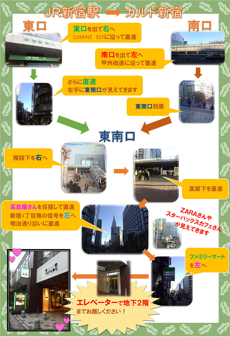 JR新宿駅アクセス